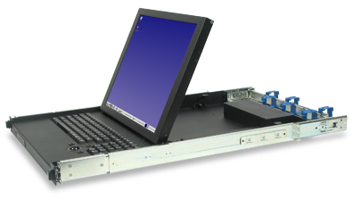 1U Rackmount 17 inch LCD and Sun-compatible Keyboard