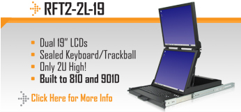 RFT2-2L-19 Rackmount Dual Display